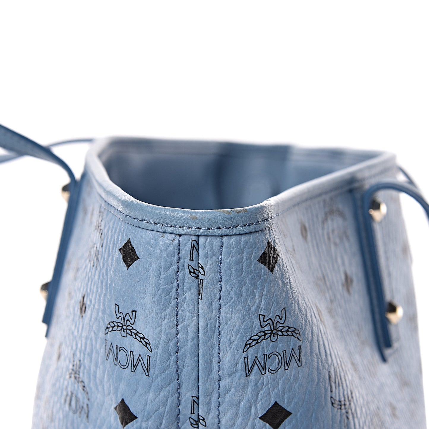 Visetos Medium Anya Zip Top Shopper Tote Blue