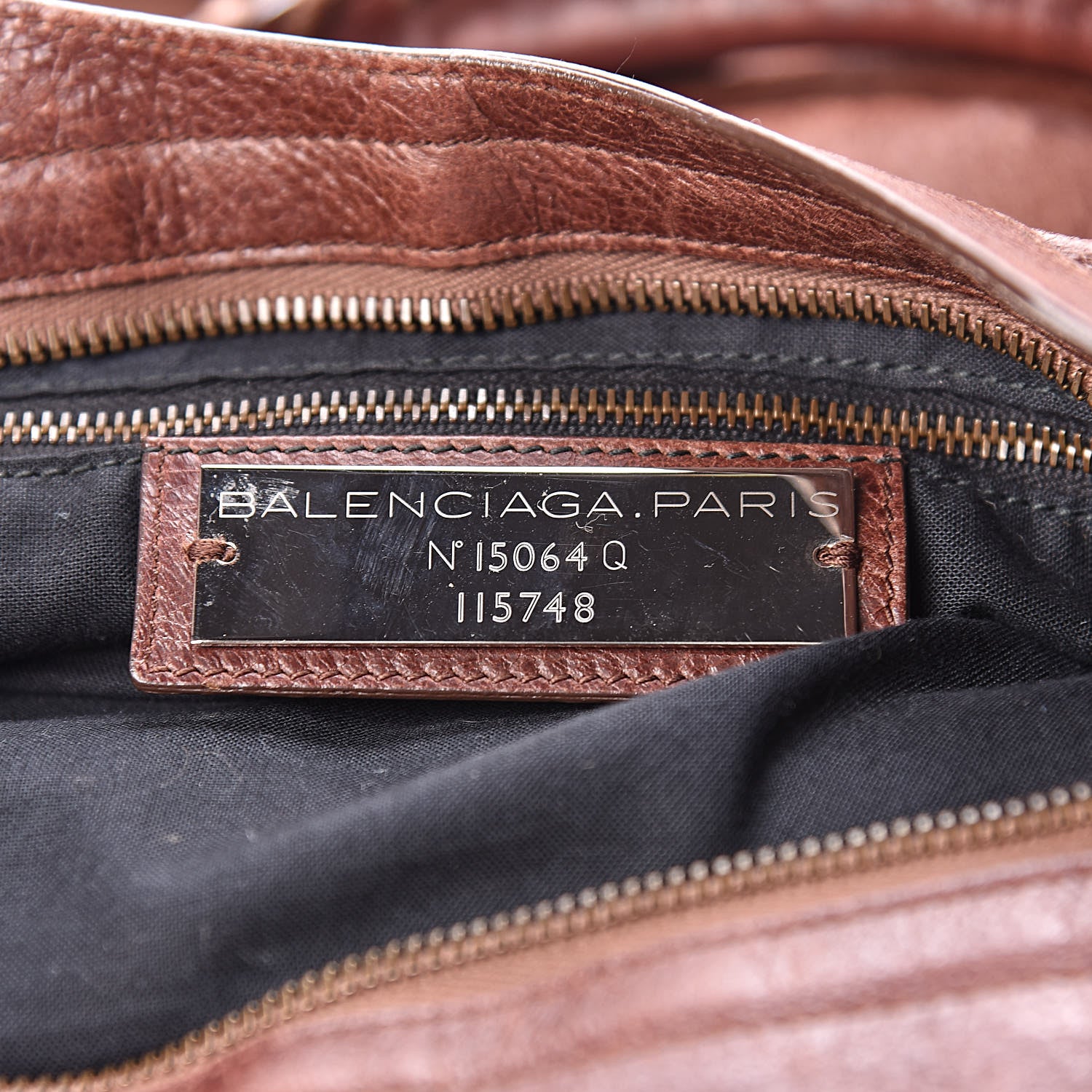 Balenciaga Agneau Classic Hardware City Chataigne 6 of 10