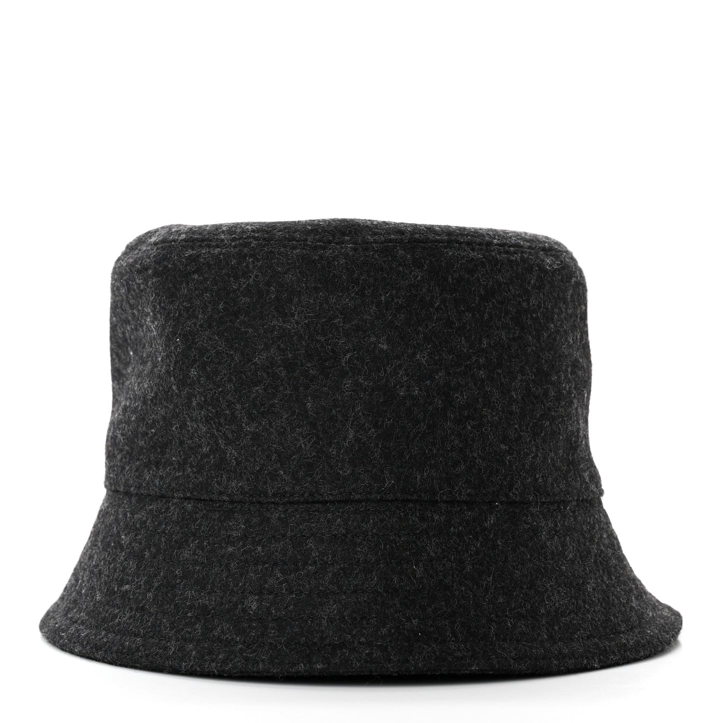Authentic Loden Wool Metal Triangle Logo Bucket Hat M Anthracite