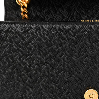 Saint Laurent Grain De Poudre Small Monogram Kate Satchel Black 12 of 17
