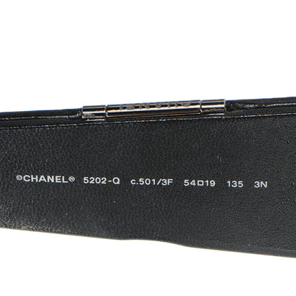 Chanel Leather Quilted CC Sunglasses w Mirror 5202-Q Black 4 of 7