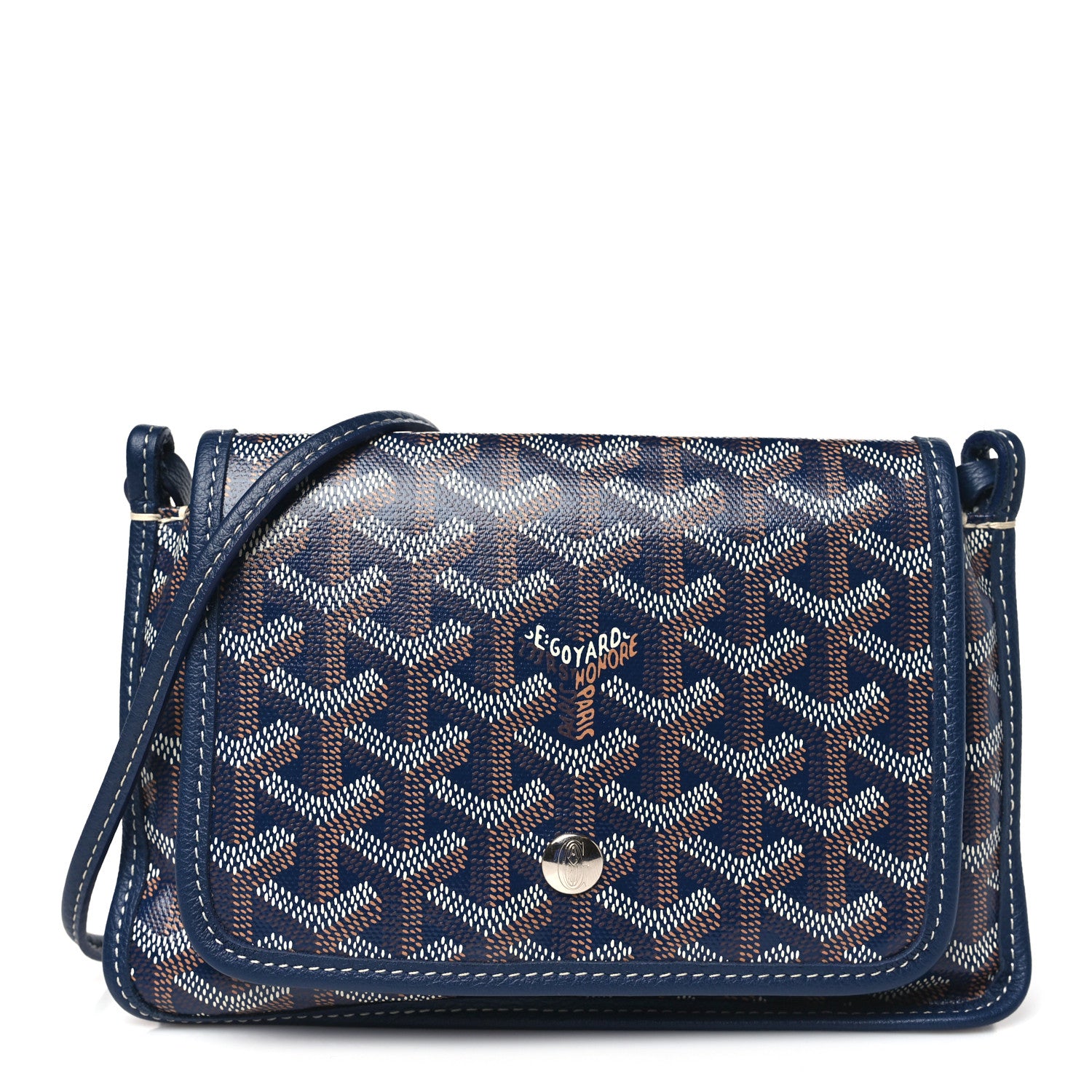 Goyard Goyardine Plumet Wallet Clutch Navy 1 of 10