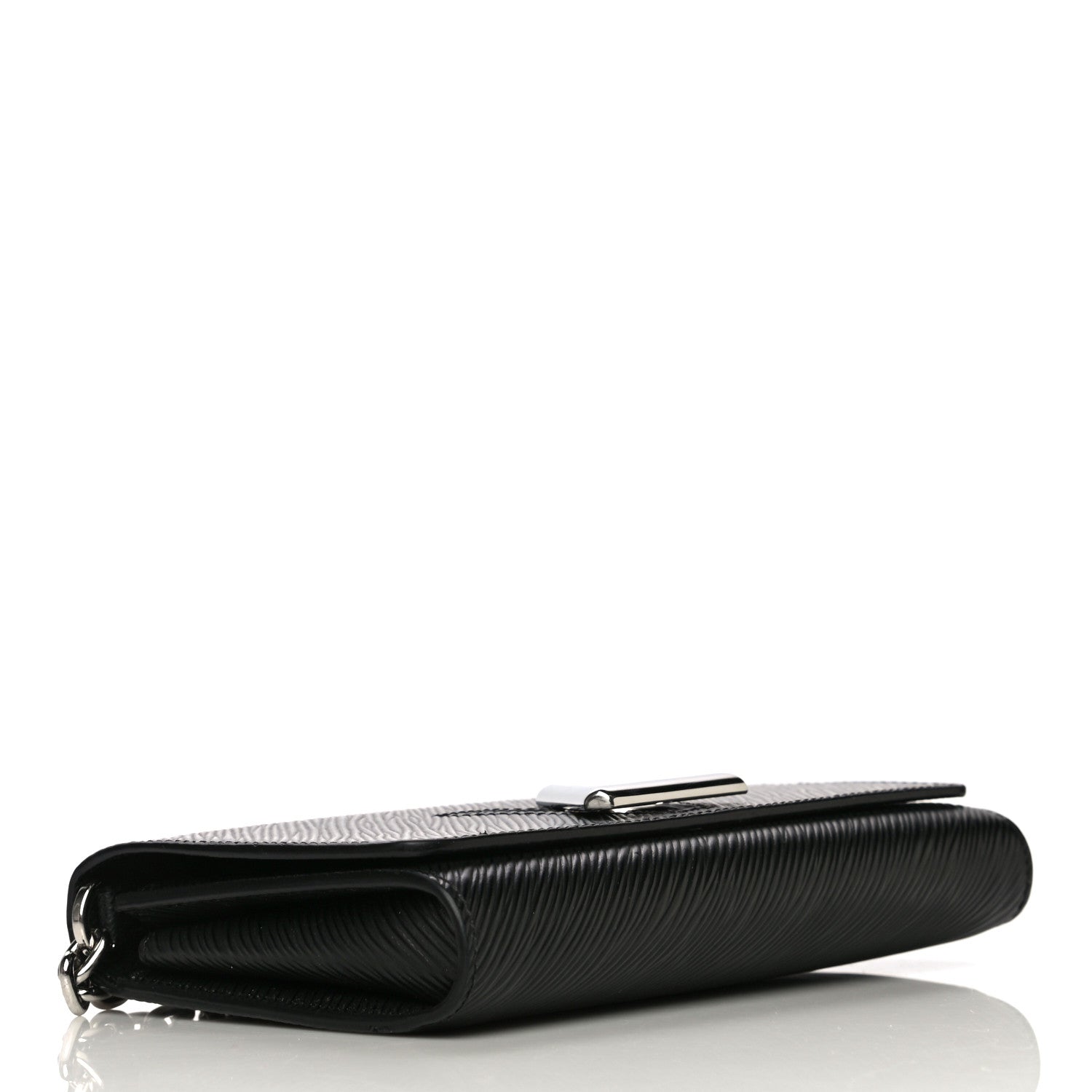 Louis Vuitton Epi Twist Chain Wallet Black 3 of 9