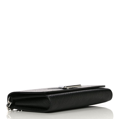 Louis Vuitton Epi Twist Chain Wallet Black 3 of 9
