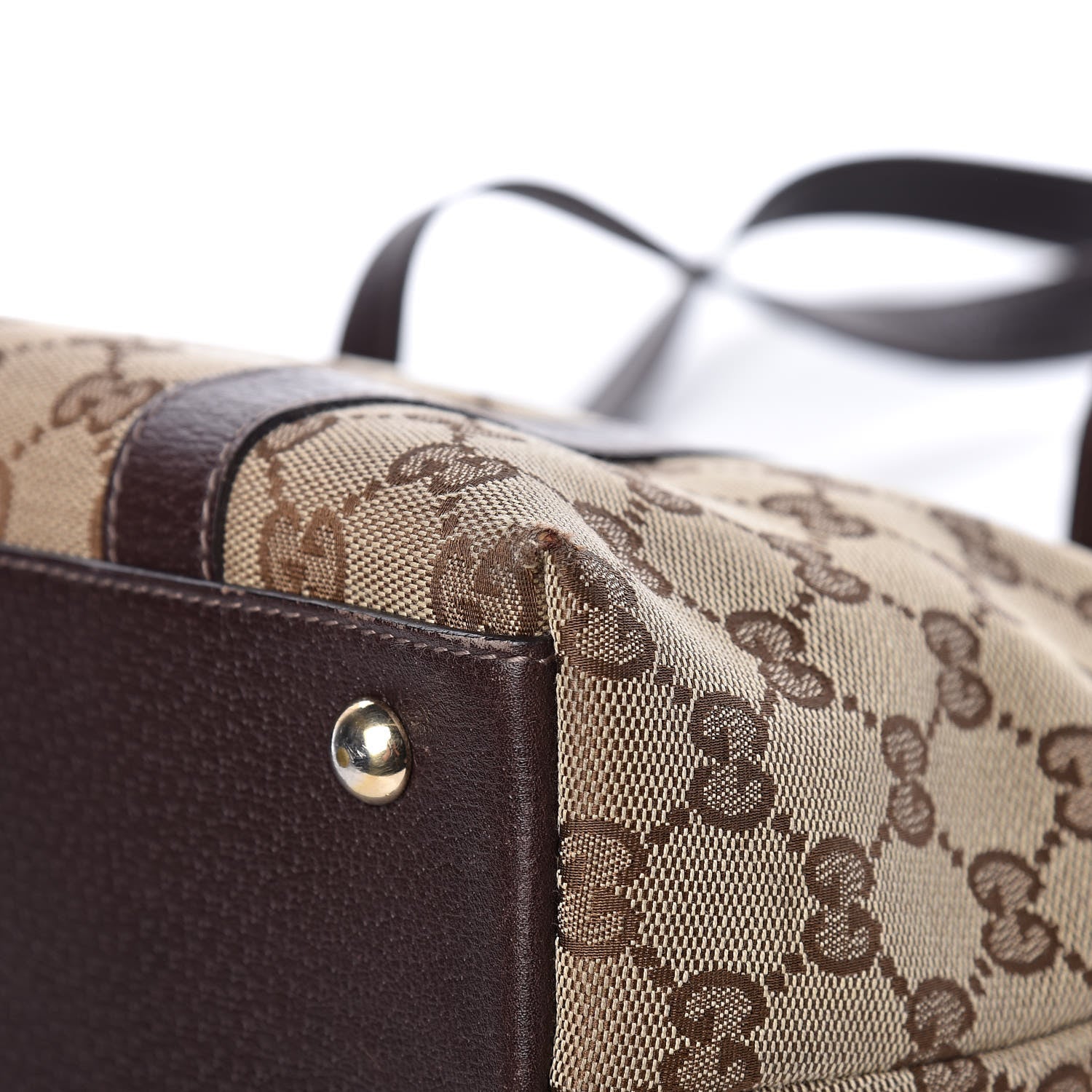 Gucci Monogram Medium Abbey Tote Dark Brown 13 of 14