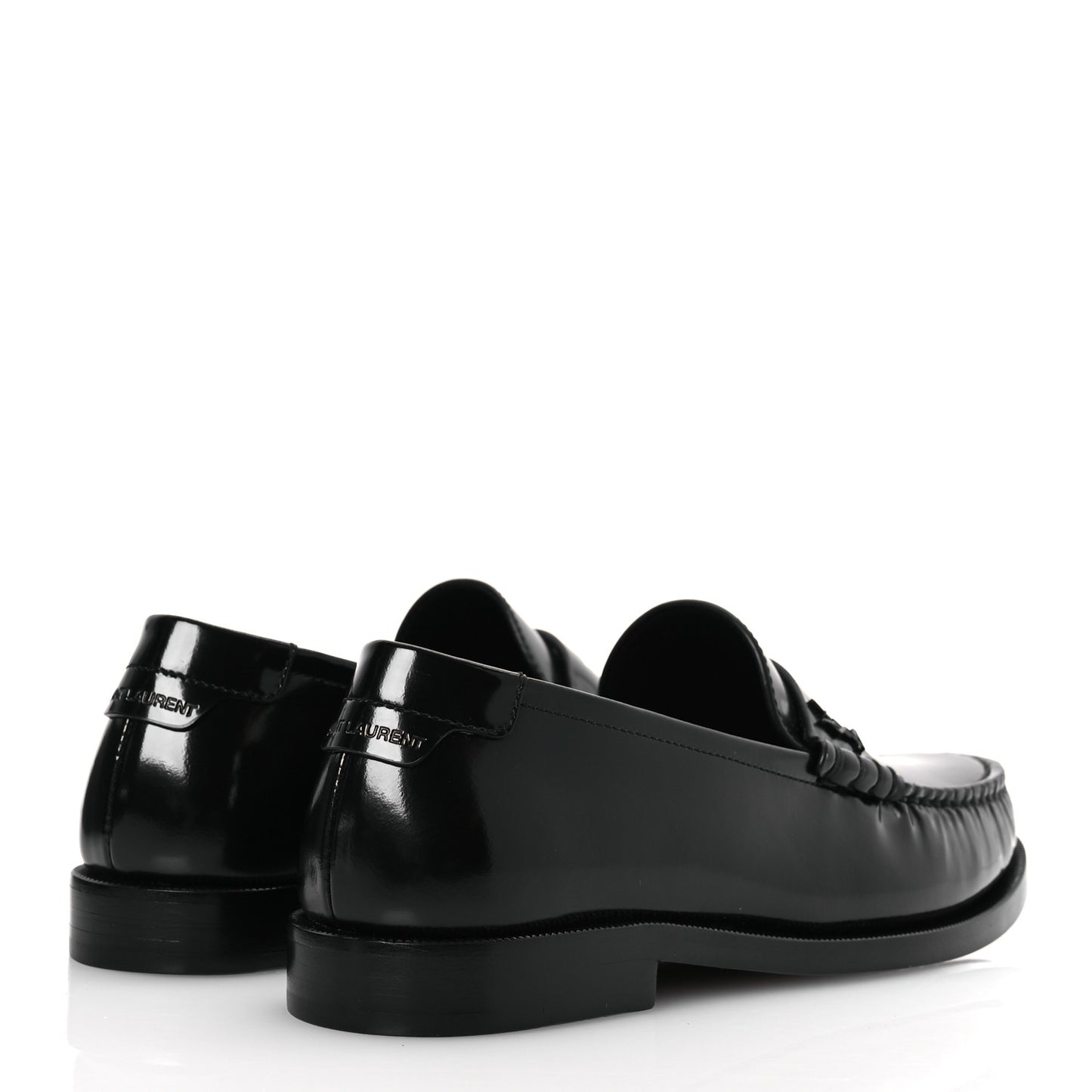 Patent Calfskin Penny Loafers 36.5 Black