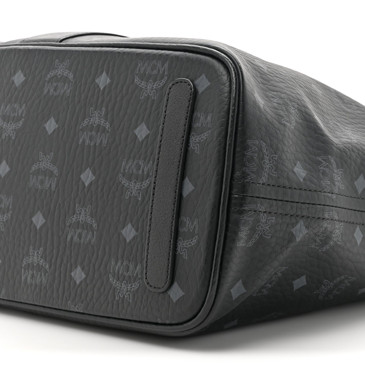 MCM Visetos Medium Liz Reversible Shopper Tote Black 13 of 19