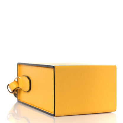Fendi Vitello Fluffy Logo Vertical Box Mimosa Cyber Blue 3 of 8