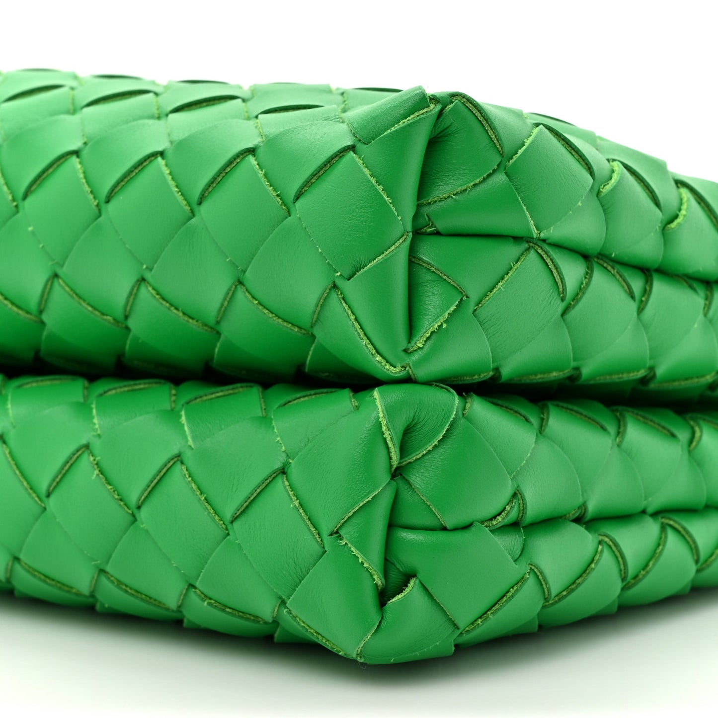 Nappa Intrecciato Duo Shoulder Bag Parakeet
