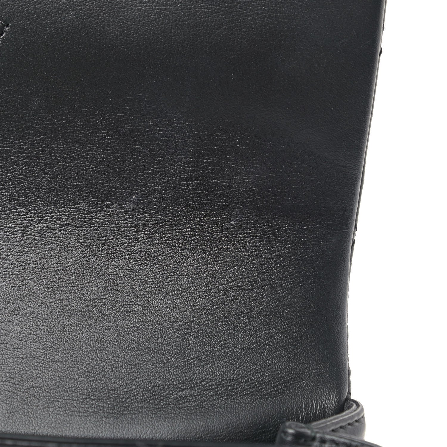 Chanel Calfskin Quilted Gold Bar Flap Black 12 of 14
