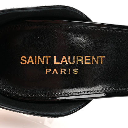 Saint Laurent Patent Calfskin Opyum 85 Sandals 41 Black 7 of 11