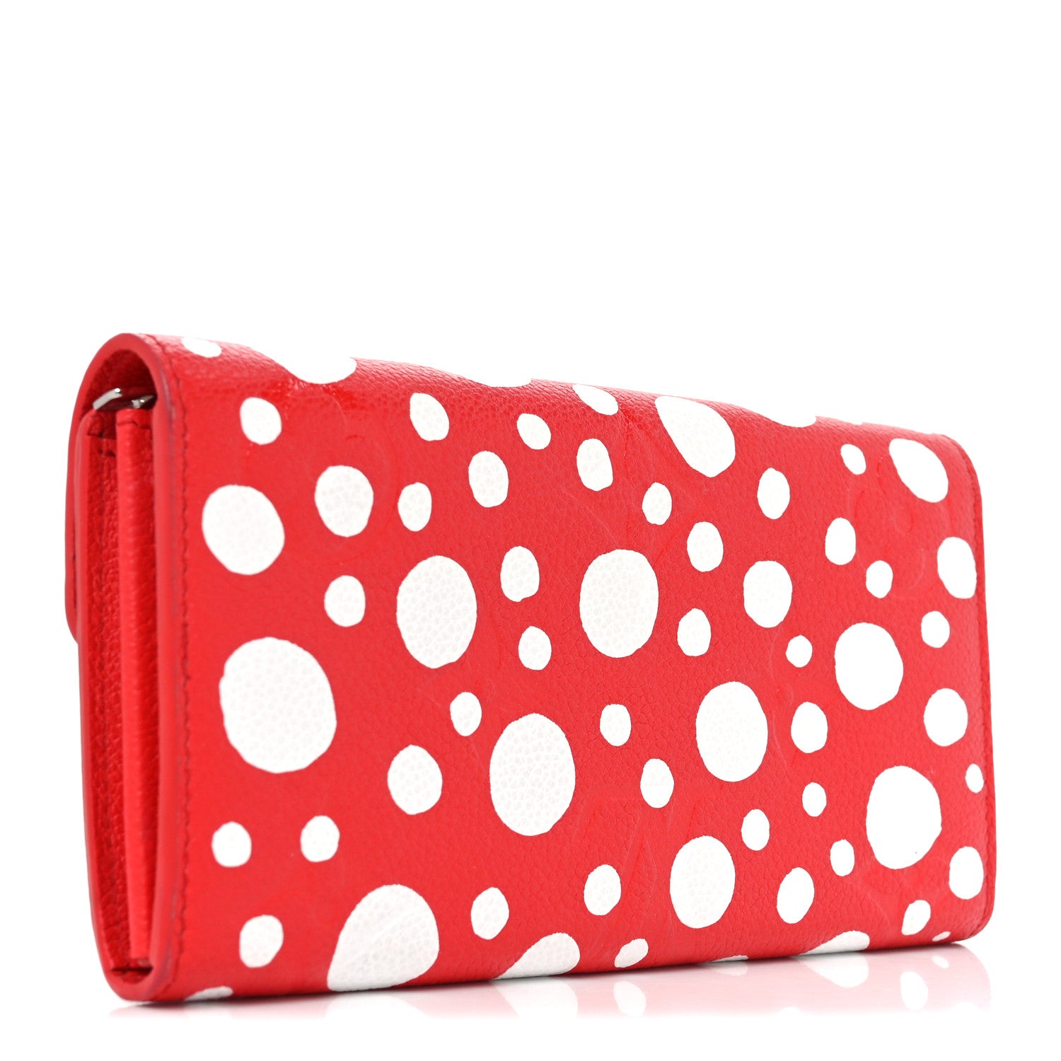 Louis Vuitton LV X YK Empreinte Dots Sarah Wallet Red White 3 of 7