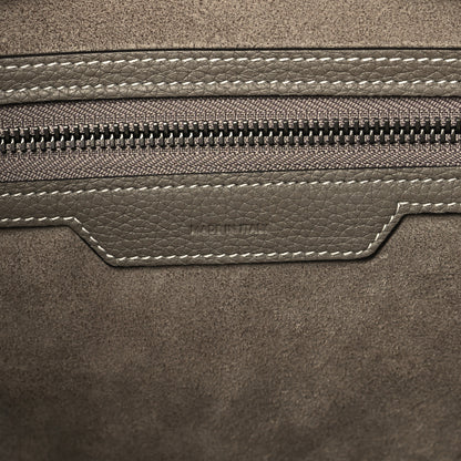 Celine Drummed Calfskin Mini Luggage Souris 7 of 13