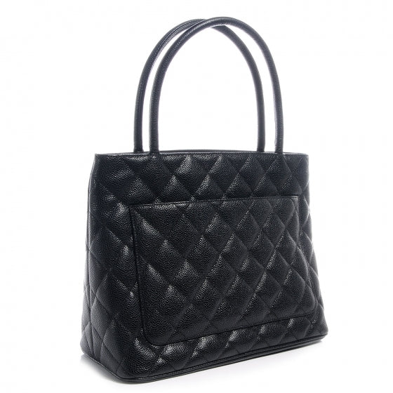 Chanel Caviar Medallion Tote Black 3 of 7