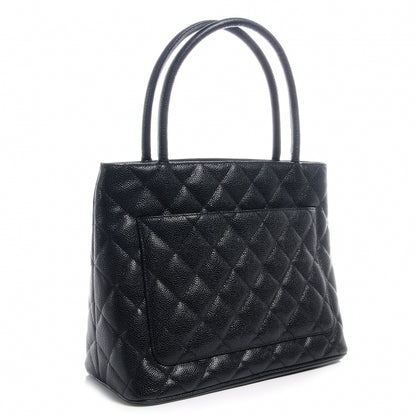 Chanel Caviar Medallion Tote Black 3 of 7