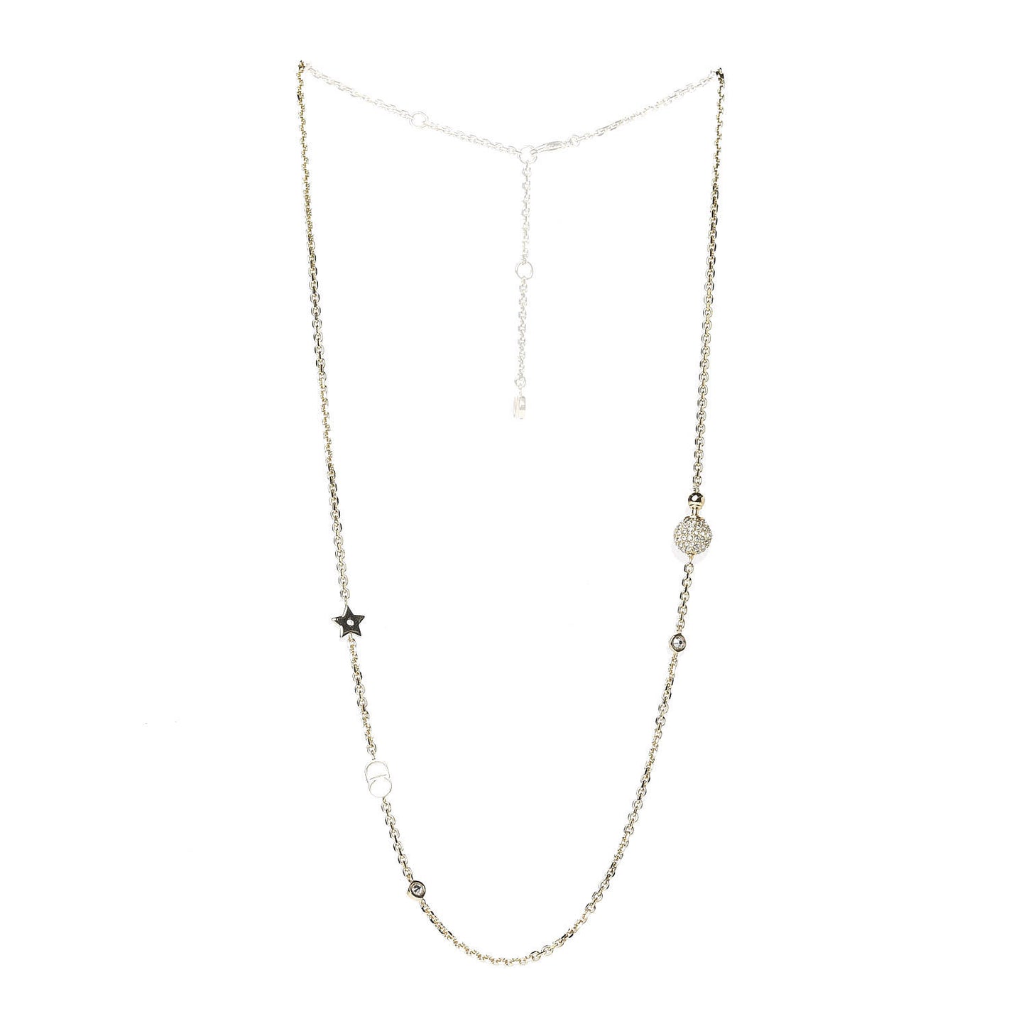 Metal Crystal La Petite Tribale Necklace Gold