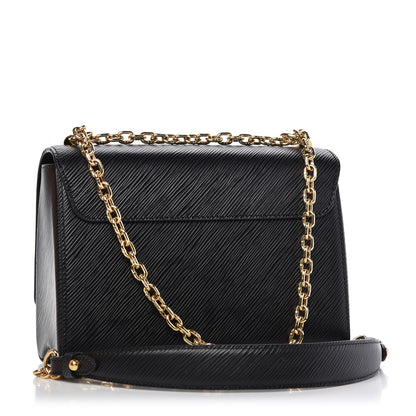 Louis Vuitton Epi Twist Shoulder Bag MM Black 3 of 9