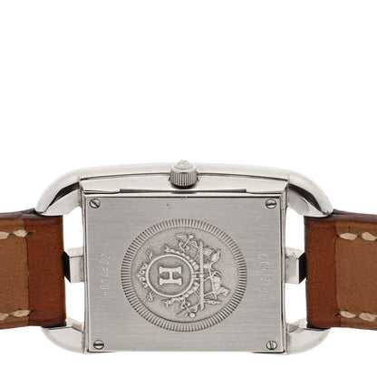 Hermes Stainless Steel Barenia 23mm Cape Cod Double Tour Quartz Watch Fauve 4 of 5