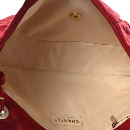 Chanel Iridescent Calfskin Large Chic Quilt Flap Red 5 of 9