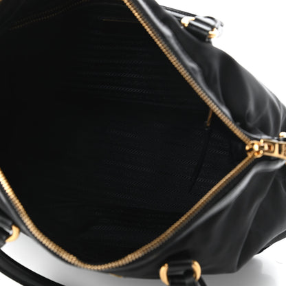 Prada Tessuto Nylon Soft Calf Tote Black 5 of 10