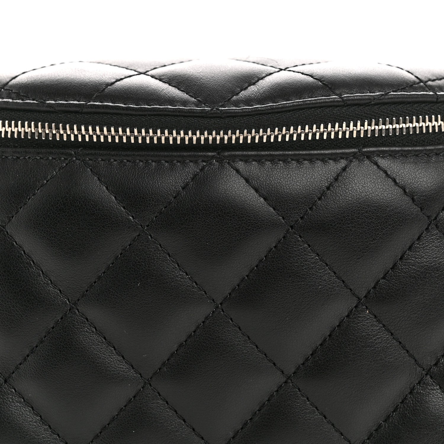 Chanel Calfskin Quilted Uniform Waist Belt Bag Black 8 of 10