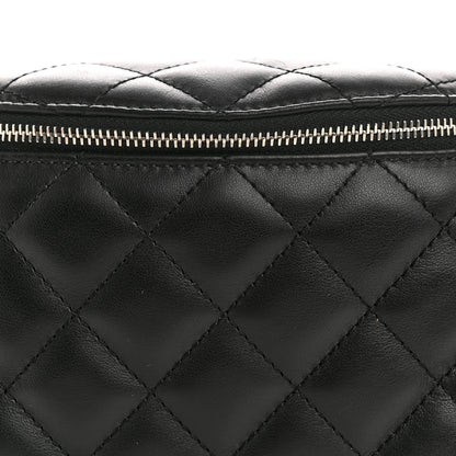 Chanel Calfskin Quilted Uniform Waist Belt Bag Black 8 of 10