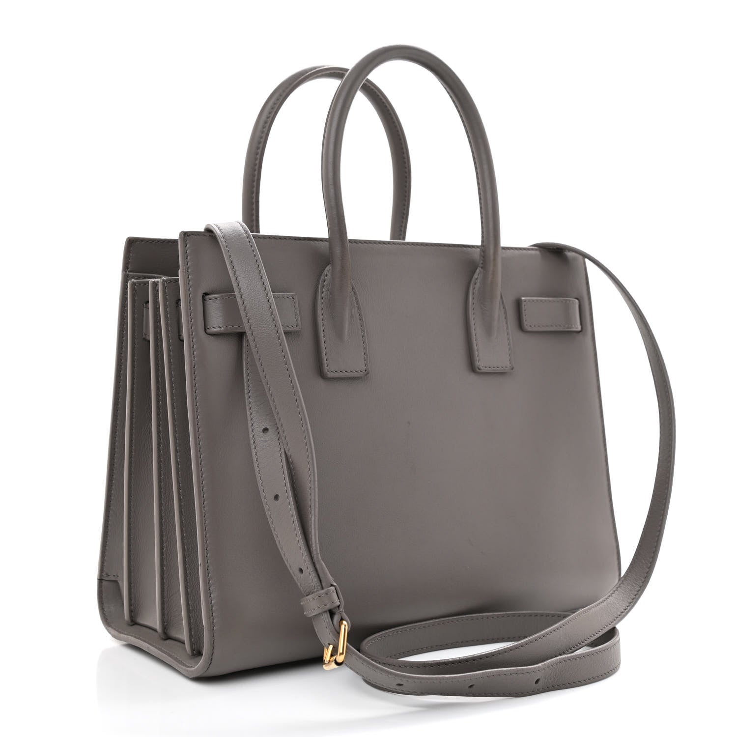Saint Laurent Grained Calfskin Baby Sac De Jour Fog 3 of 15