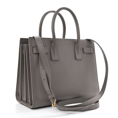 Saint Laurent Grained Calfskin Baby Sac De Jour Fog 3 of 15