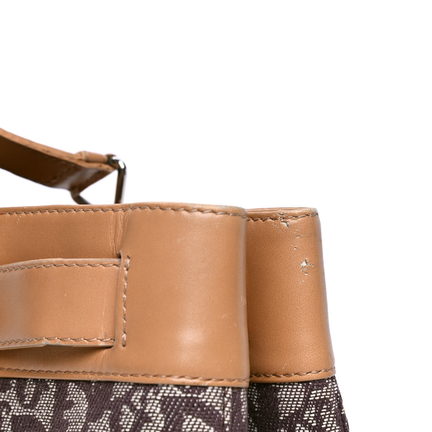 Monogram Shoulder Bag Brown Beige