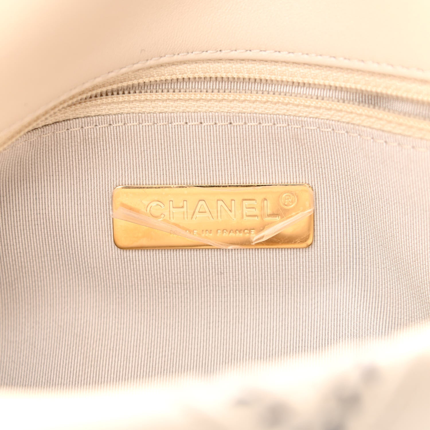 Chanel Lambskin Mixed Fibers Quilted Medium Chanel 19 Flap Beige 6 of 11