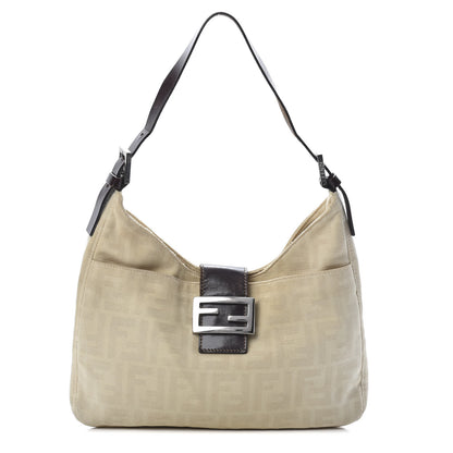 Fendi Zucca Shoulder Bag Beige 1 of 14