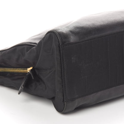 Prada Nappa Tessuto Nylon Chain Tote Black 8 of 9