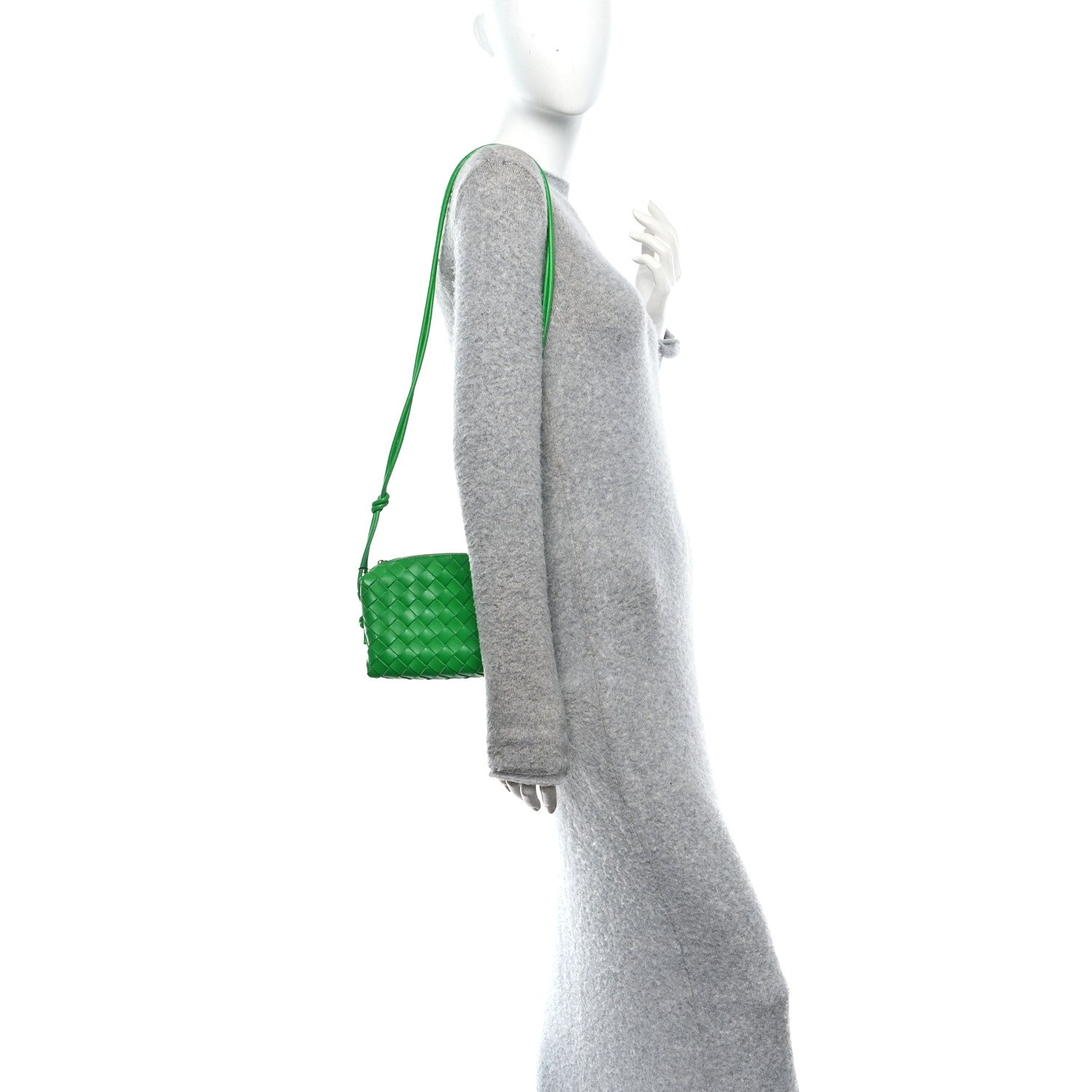 Bottega Veneta Nappa Intrecciato Mini Loop Camera Bag Parakeet 2 of 9
