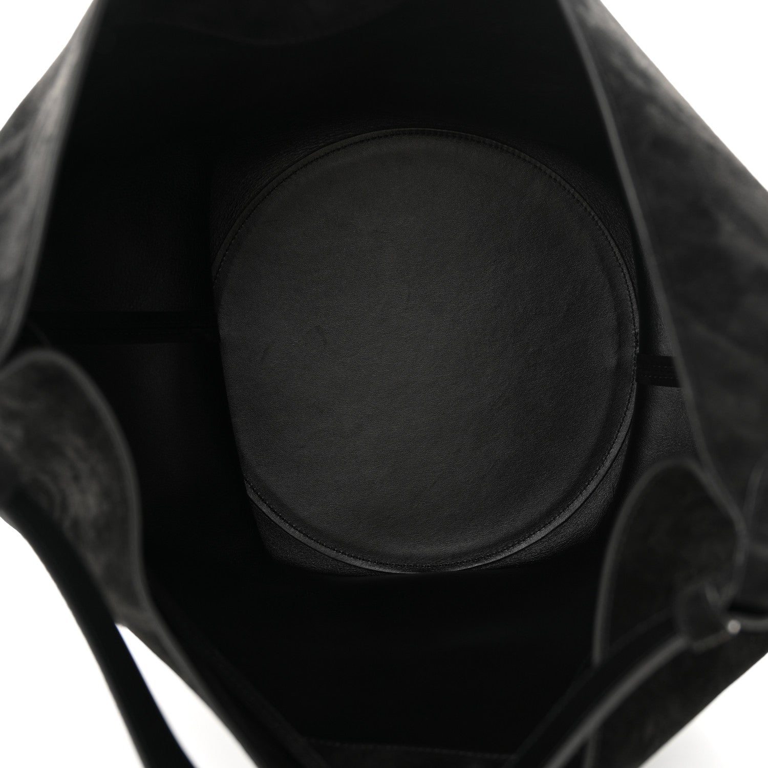 Khaite Suede Calfskin Medium Lotus Tote Black 5 of 9