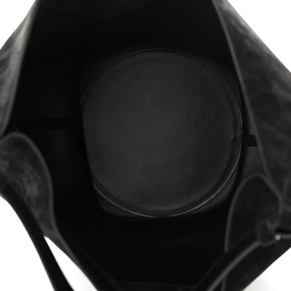 Khaite Suede Calfskin Medium Lotus Tote Black 5 of 9