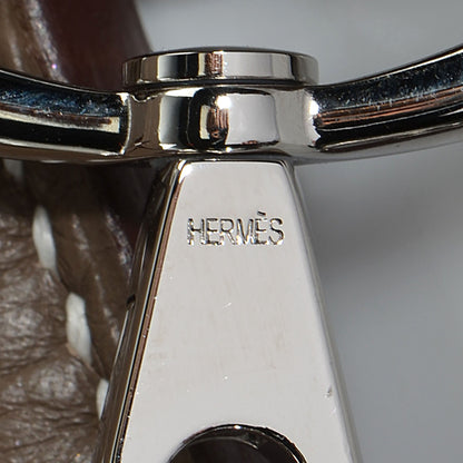 Hermes Taurillon Clemence Jypsiere 34 Etoupe 8 of 23