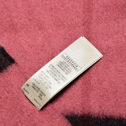 Burberry Cashmere Giant Check Fringe Scarf Pink 5 of 6