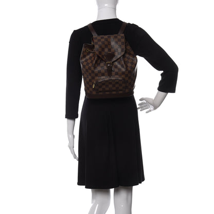 Louis Vuitton Damier Ebene Montsouris MM Backpack 2 of 9