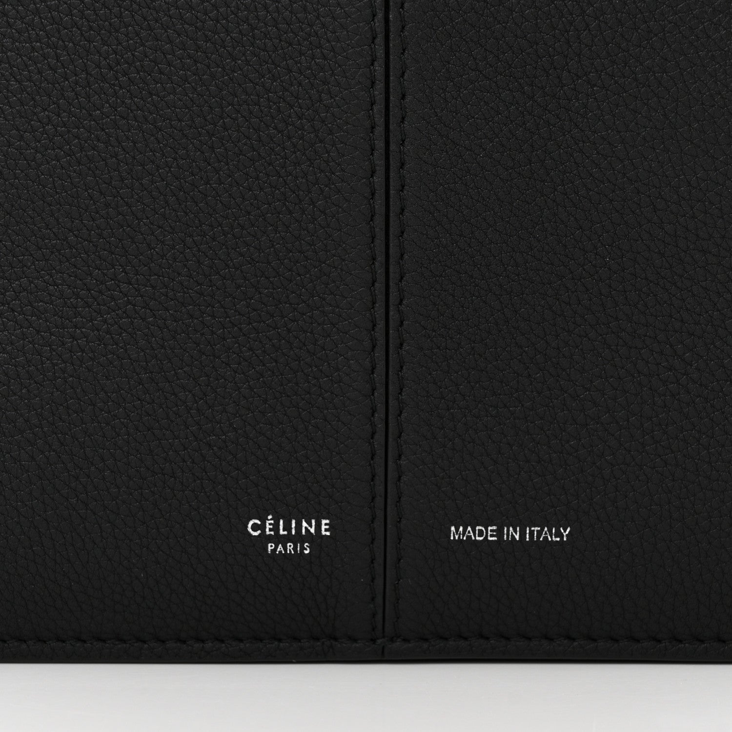 Celine Baby Grained Calfskin Medium Tri-Fold Bag Black 9 of 21