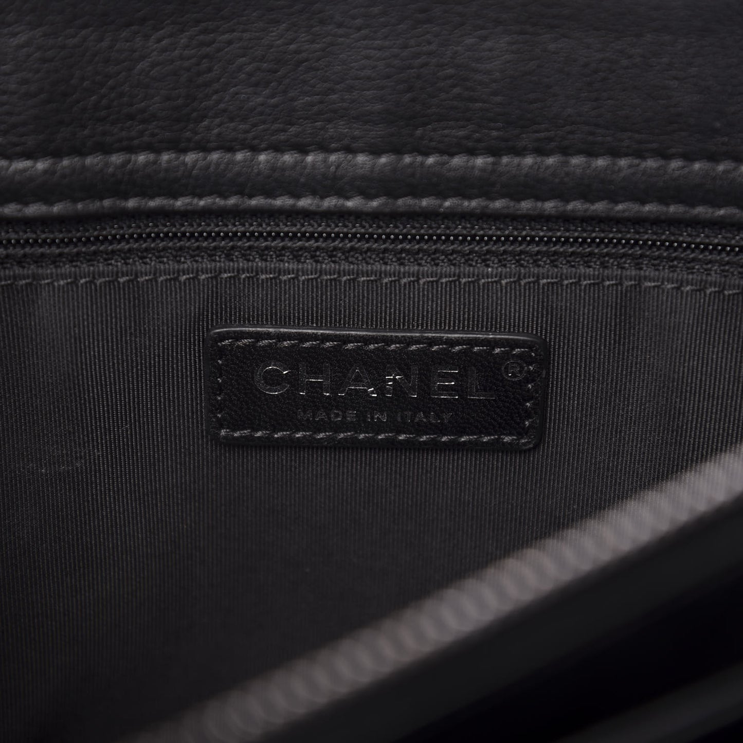 Calfskin Quilted Frame In Chain Tote Black