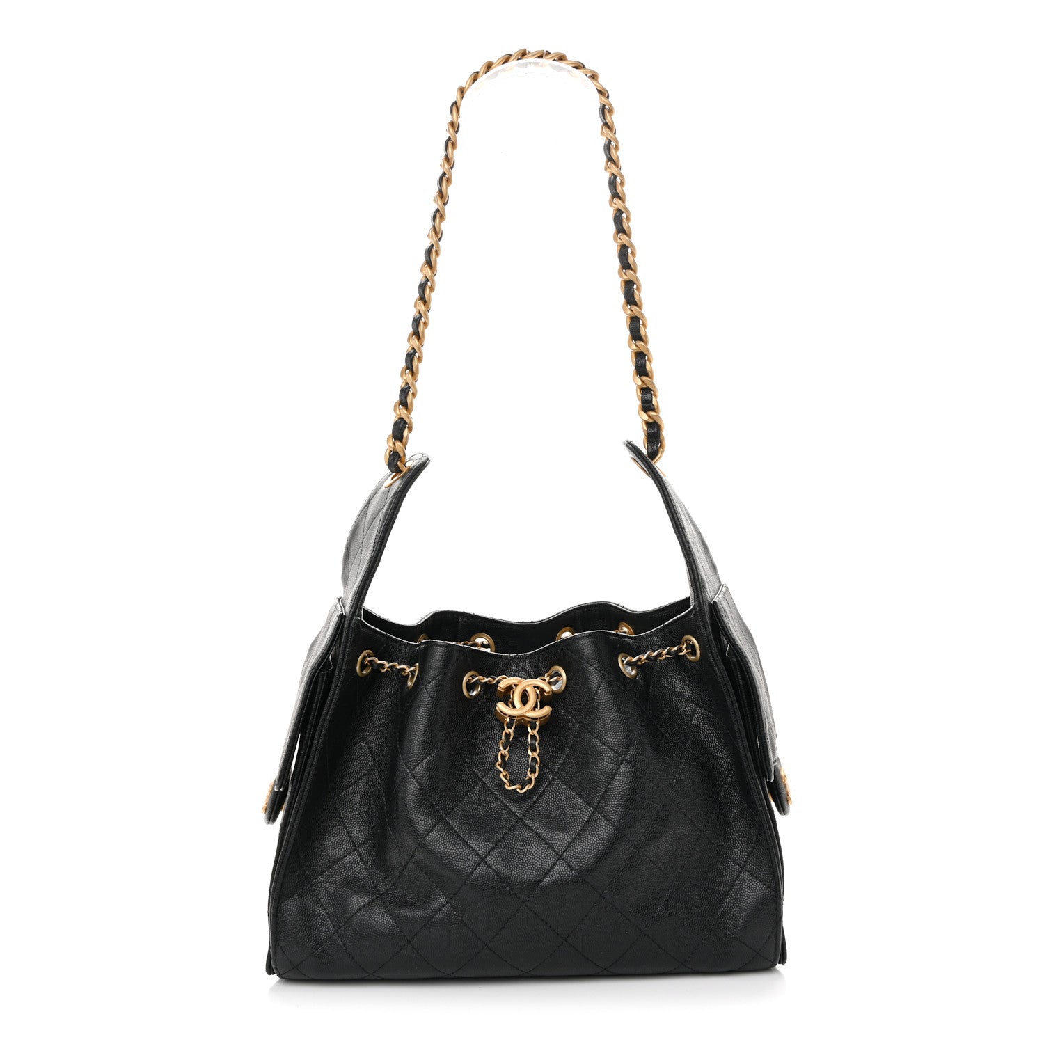 Chanel Caviar Quilted Small Chanel 25 Handbag Black 1 of 10