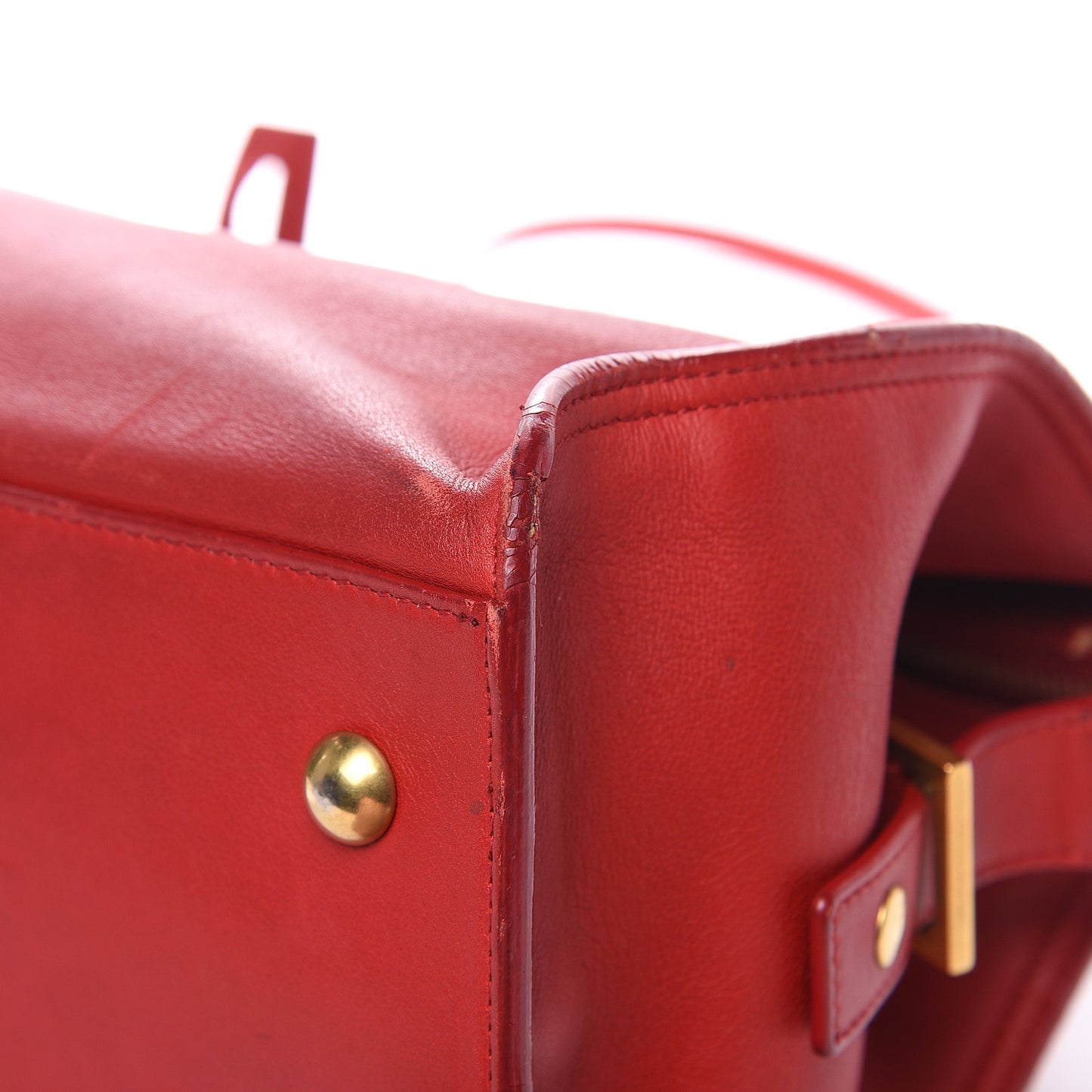 Calfskin Small Classic Y Cabas Rouge Orient
