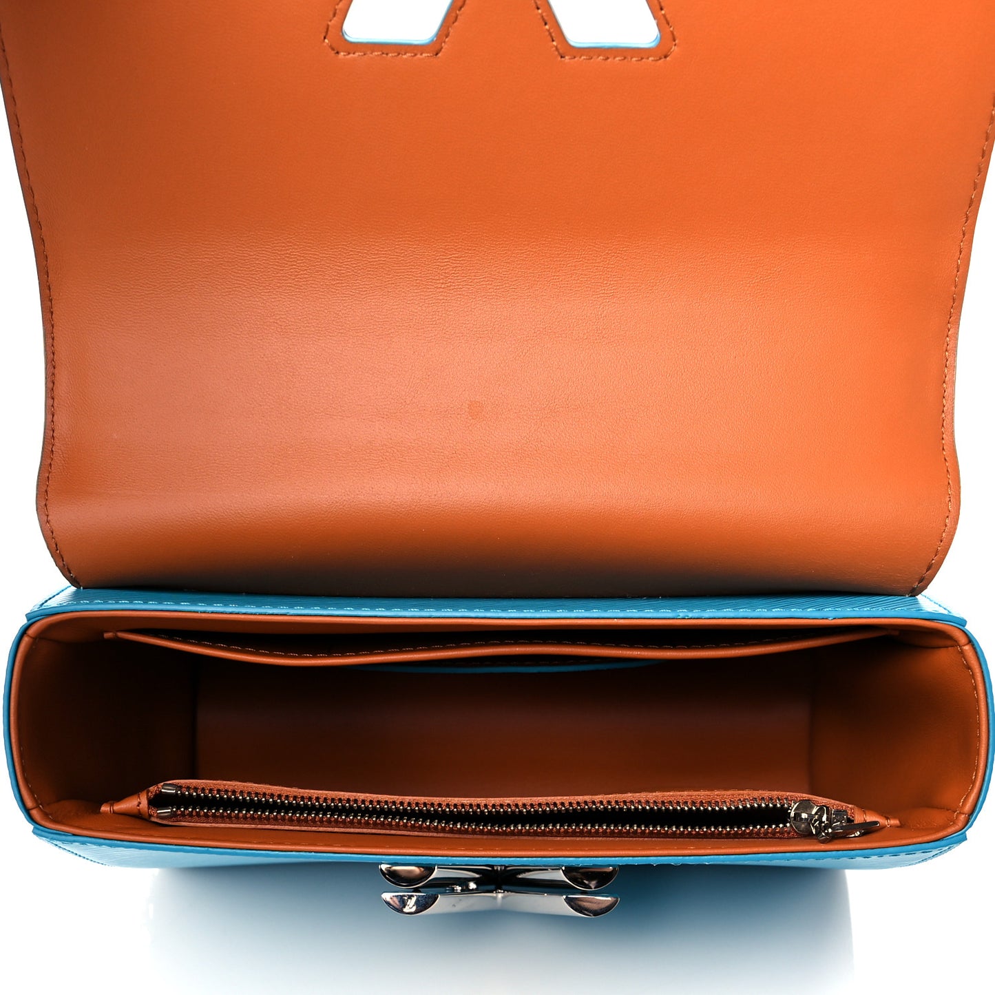 Epi Twist Shoulder Bag MM Turquoise