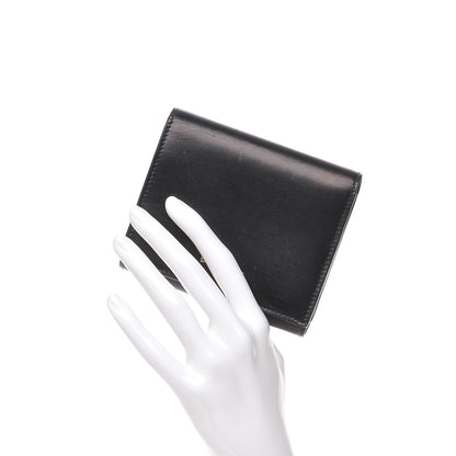 Saint Laurent Smooth Calfskin Compact Wallet Black 2 of 7
