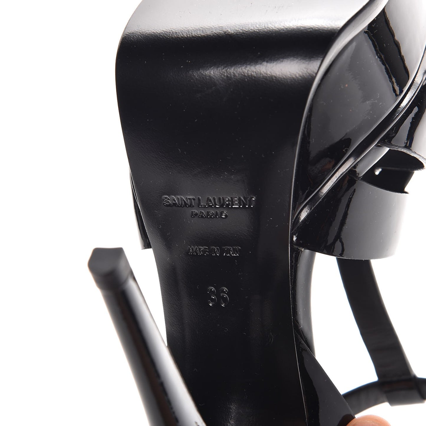 Patent Tribute 105 Platform Sandals 36 Black