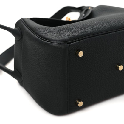 Hermes Taurillon Clemence Lindy 26 Black 8 of 10