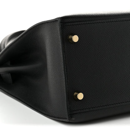Hermes Epsom Kelly Sellier 28 Black 9 of 10