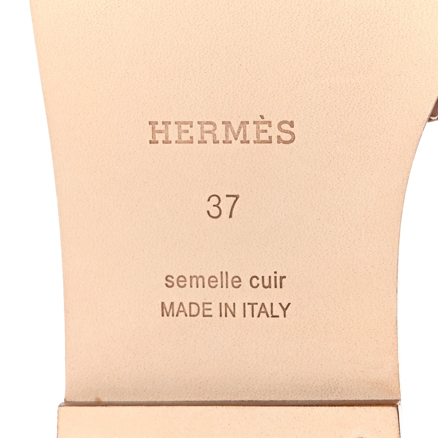 Box Calfskin Oran Sandals 37 Gold