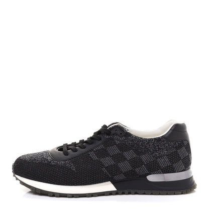 Louis Vuitton Calfskin Damier Run Away Sneakers 8 Graphite 1 of 9