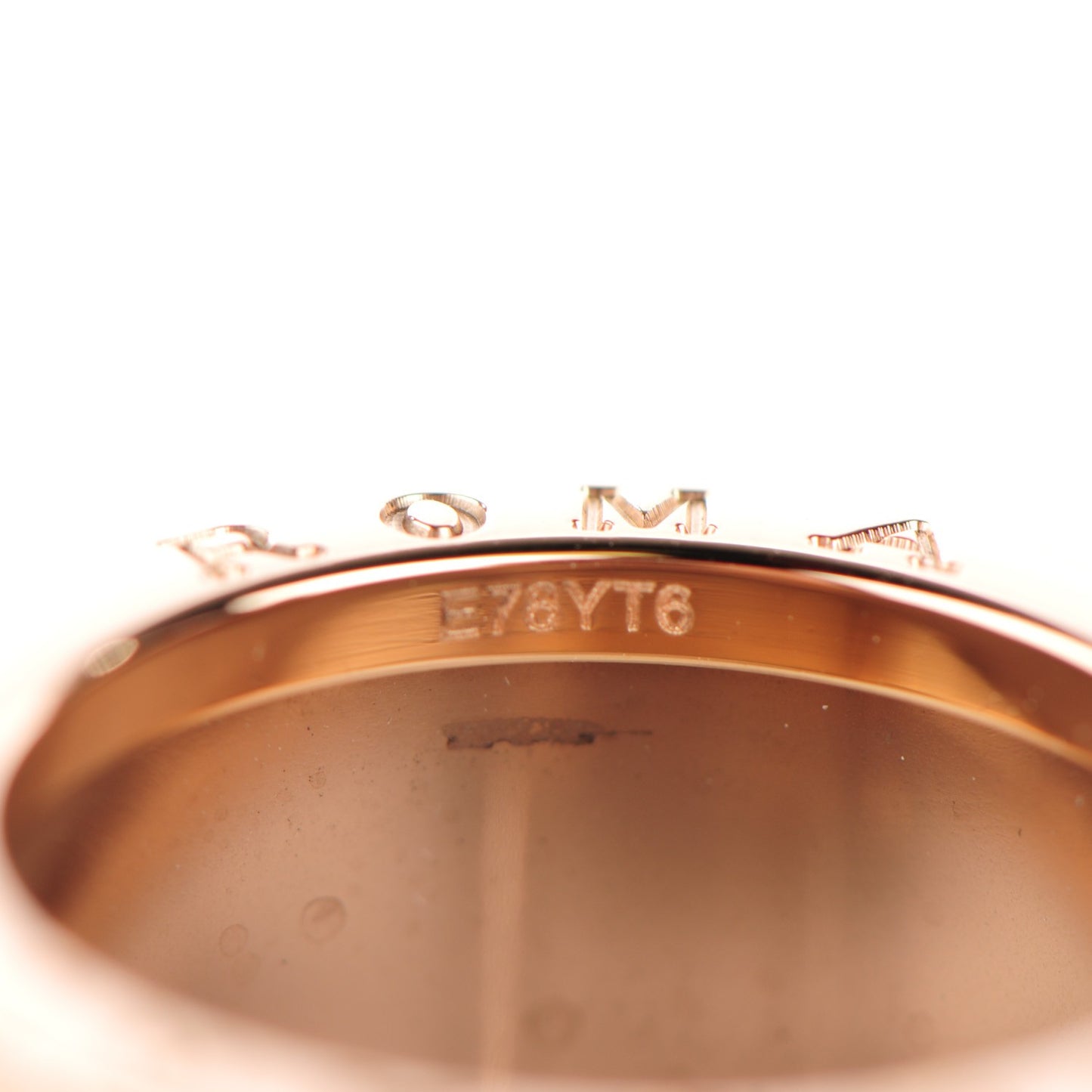 BULGAR 18K Rose Gold Bronze Cermet Roma B.Zero1 4 Band Ring 59 9